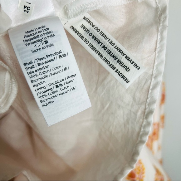 J.Crew Smocked-waist mini dress in gathered floral block print size xsmall - Picture 5 of 7